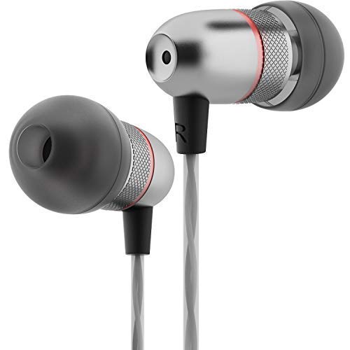 Betron ELR50 Earbuds in Ear Headphones with Carry Case, Noise Isolating, Enhanced Bass Sound and 3 x Ear Bud Tips (Black)