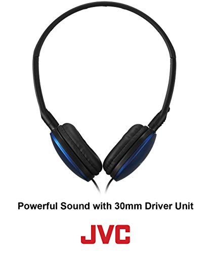 JVC HAS160R Flat Headphones, Red (HAS160R-R)