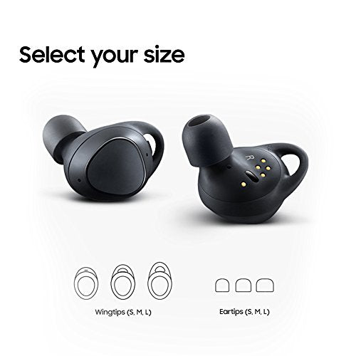Samsung Gear IconX (2018 Edition) SM-R140NZKAXAR Wireless Fitness Earbuds with Built-in MP3 Player, Black (US Version with Warranty)