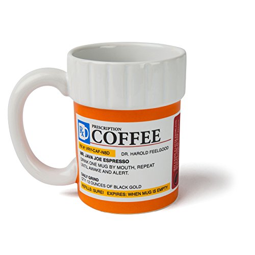 BigMouth Inc. Prescription Coffee Mug (Cute Design) for Coffee Lovers