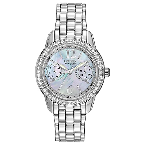 Citizen Eco-Drive Classic Women's Watch (Model: FD1030-56Y), Stainless Steel, Crystal, Silver-Tone