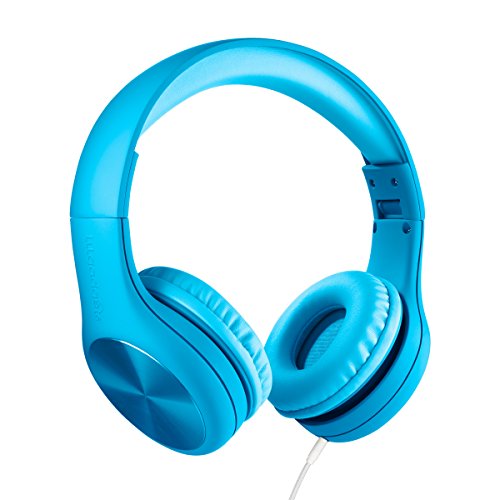 LilGadgets Connect+ Pro Kids Headphones with SharePort and Inline Mic (Blue)