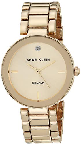 Anne Klein Women's Diamond Dial Bracelet Watch (Genuine)