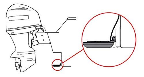 Seaworthy Innovations Standard Size White Stern Pad with Screwless Transducer/Accessory Mounting Kit (not for Large 3D Scan Transducers, Made in USA with 3M VHB Adhesive)