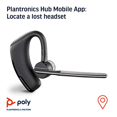 Plantronics Voyager Legend Poly Monaural Bluetooth Headset - Connect to PC, Mac, Tablet, Cell Phone - Noise Cancelling - (Frustration Free Packaging)