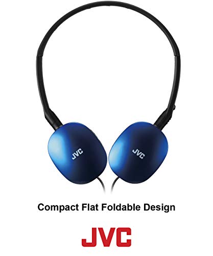 JVC HAS160R Flat Headphones, Red (HAS160R-R)
