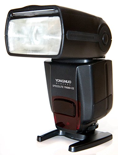 YONGNUO YN560-III Speedlite Flash with 2.4GHz Integrated Receiver for Canon, Nikon, Pentax, Olympus - US Warranty (Black)