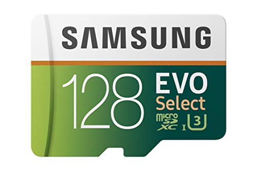 Samsung 128GB MicroSDXC EVO Select Memory Card with Full-Size Adapter (MB-ME128GA/AM, 100MB/s U3)