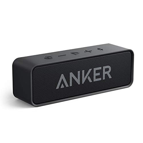 Anker Soundcore Upgraded Bluetooth Speaker (IPX5 Waterproof), Stereo Sound, 24 Hrs Playtime, Portable Wireless for iPhone, Samsung & More