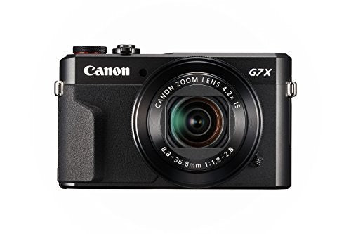 Canon PowerShot G7 X Mark II Digital Camera with Wi-Fi, NFC, LCD Screen, and 1-Inch Sensor - Black (100-1066C001)