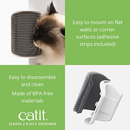 Catit Senses 2.0 Self-Grooming Cat Brush with Interactive Toy Functionality (2.0)