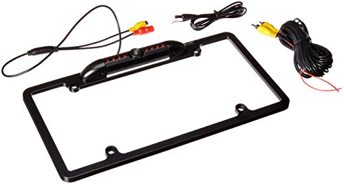 Enrock Car License Plate Frame Rear View Camera (EABC256B) with Parking Assist & Night Vision Distance Scale Lines.