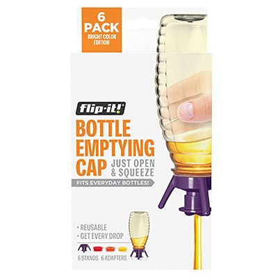 Flip-It! 6-Pack Bright Color Bottle Emptying Kit