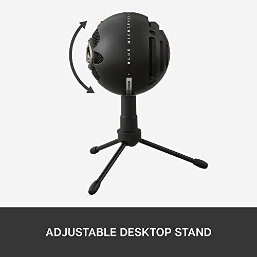 Blue Microphones iCE USB Microphone (Cardioid Condenser Capsule, Adjustable Stand, Plug & Play) - Black, for PC & Mac  recording/streaming