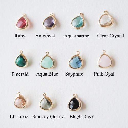 Crystal Glass Drop Earrings (Aqua Blue + Mint Green)
