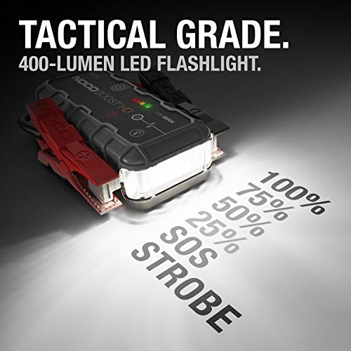 NOCO Boost HD GB70 2000A 12V UltraSafe Lithium Jump Starter Box w/ Jumper Cables (For Up To 8L Gasoline & 6L Diesel Engines)