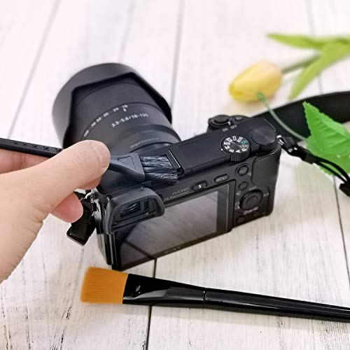 Small Black Cleaning Brush Kit (7 Piece Set) for Computers, Laptops and Cameras