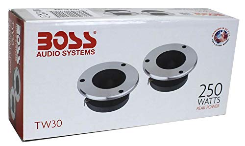 BOSS Audio TW-30 3" 500W Car Bullet Dome Flush Super Tweeters (TW30)