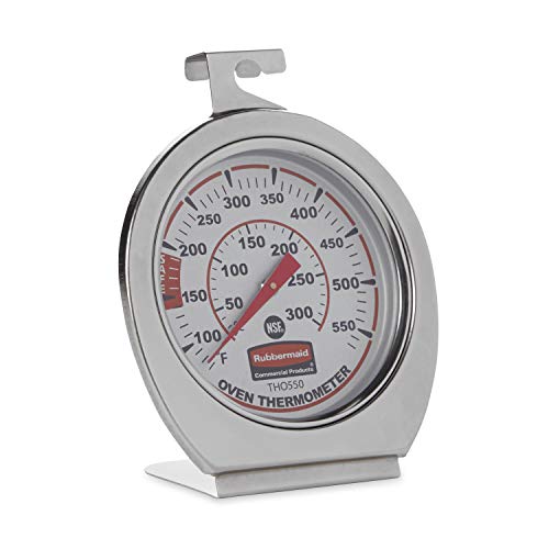 Rubbermaid Commercial Stainless Steel Oven/Grill/Smoker Thermometer (Instant Read)
