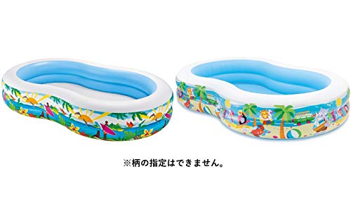 Intex Swim Center Paradise Inflatable Pool (103" x 63" x 18"), Ages 3+