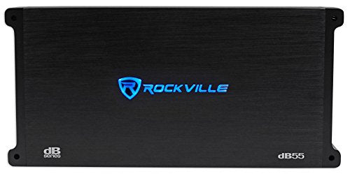 Rockville dB55 4000W CEA RMS 5-Channel Car Amplifier (1000W RMS Rated)