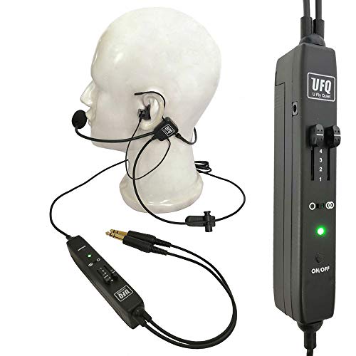 UFQ ANR L2 Hi-Lite Aviation Headset (Compare to XXXX Proxxxxxt) - 175g, Clear Communication, Great Sound Quality for Music with MP3 Input