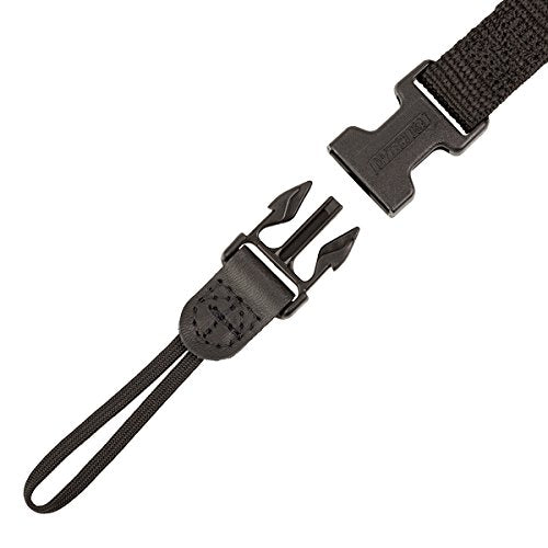 OP/TECH USA Super Classic Strap UNI Loop - Padded Neoprene Neck Strap with Control-Stretch System and Quick Disconnects, Black Model 1401002