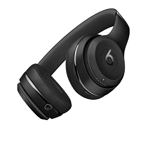 Beats Solo3 Wireless On-Ear Headphones - Apple W1 Chip, Class 1 Bluetooth, 40 Hr Battery (Matte Black, Previous Model)