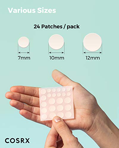 COSRX Acne Pimple Patches (96 Count) for Fast Healing & Blemish Cover, 3 Sizes