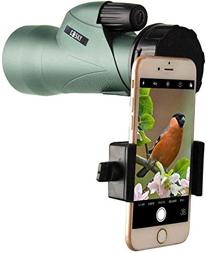 Gosky 12x55 High-Definition Monocular Telescope with Quick Phone Holder (12x55)