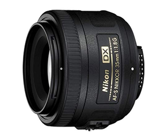 Nikon AF-S DX NIKKOR 35mm f/1.8G Auto Focus Lens for DSLR Cameras (2183, Black)