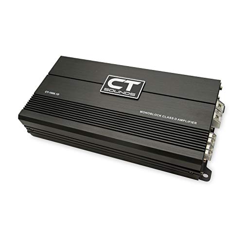 CT Sounds 1000.1D Compact Class D Car Audio Monoblock Amp: 1000W RMS (CT-1000.1D)