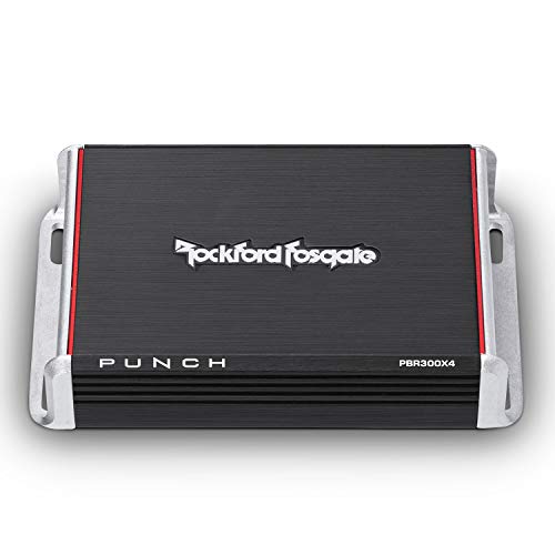 Rockford Fosgate PBR300X4 Punch Boosted Rail 4-Channel Amplifier (300W)