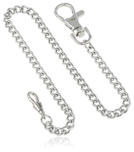 Charles-Hubert Paris 3548-W Stainless Steel Pocket Watch Chain (3548-W)
