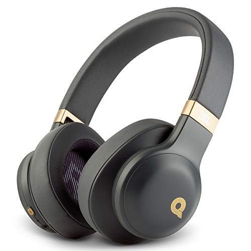JBL E55BT Quincy Edition Wireless Over-Ear Headphones (Space Grey) with One-Button Remote and Mic