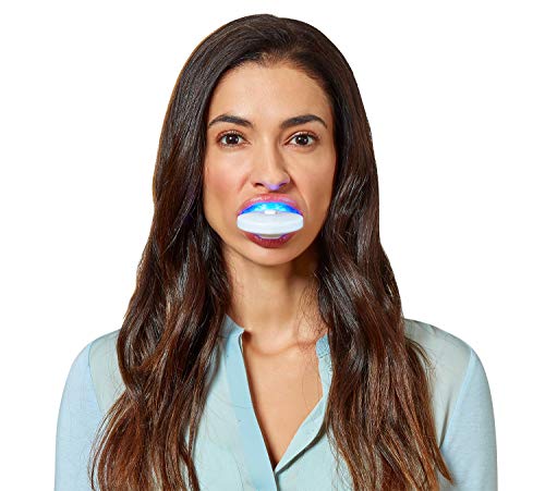 AuraGlow Teeth Whitening Kit with LED Light, (2) 5ml 35% Carbamide Peroxide Gel Syringes, Tray and Case