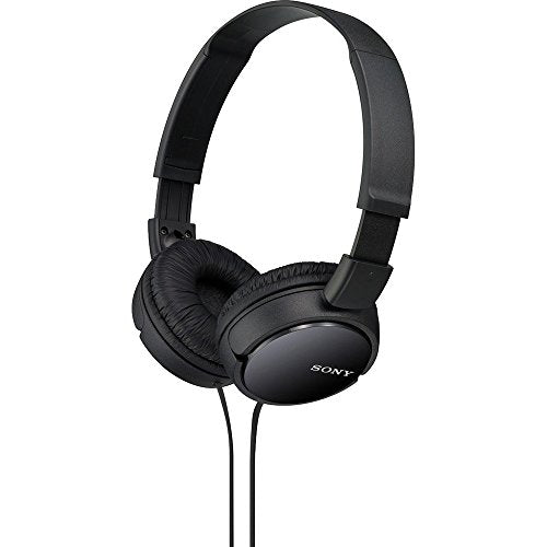 Sony MDR-ZX110 ZX Series Wired On-Ear Headphones, Black