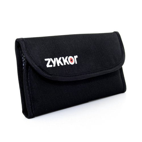 Zykkor Deluxe Professional Filter Pouch for 4 Filters up to 77mm (Large)