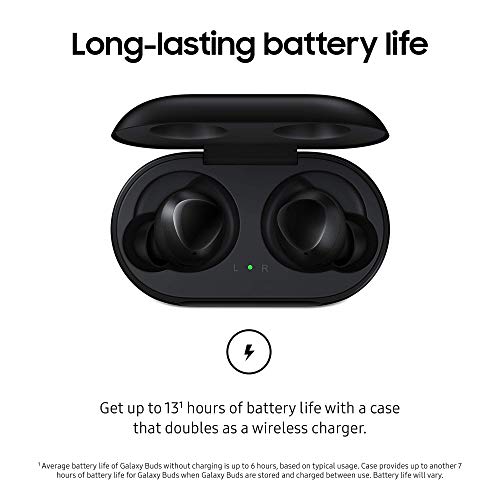 Samsung Galaxy Buds True Wireless Earbuds with Wireless Charging Case (Black), US Version