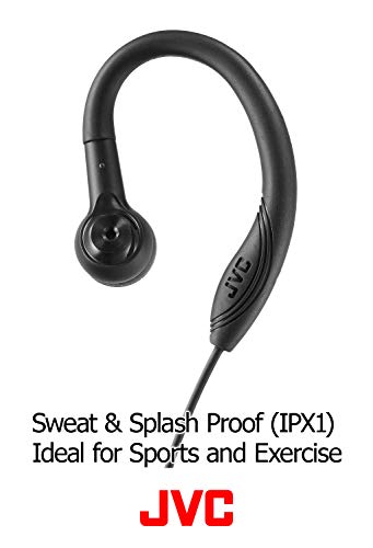 JVC HA-EC10B Black Sport Earclip Earbud (HAEC10B)