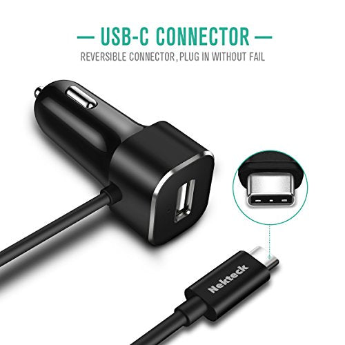 Nekteck 27W 5.4A USB C Car Charger for iPhone 12/12 Pro/11/11 Pro/Xs/Xs Max/Xr, iPad, AirPods, Samsung Galaxy S21/S20/S10, Note, LG, Google Pixel & More