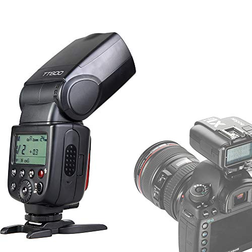 Godox TT600 Speedlite Flash with 2.4GHz Wireless X System and GN60 Guide Number (for Canon, Nikon, Pentax, Olympus, Fuji, and other DSLR Cameras).