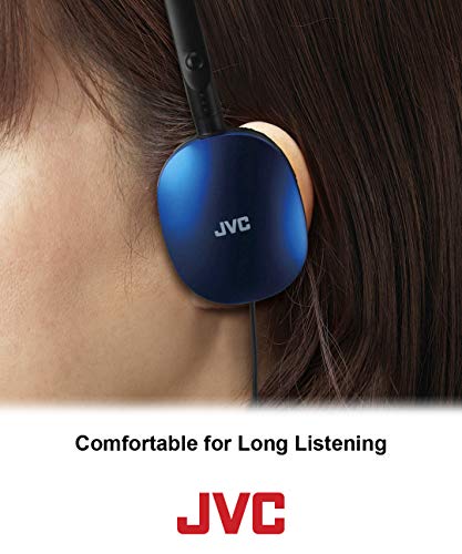 JVC HAS160R Flat Headphones, Red (HAS160R-R)