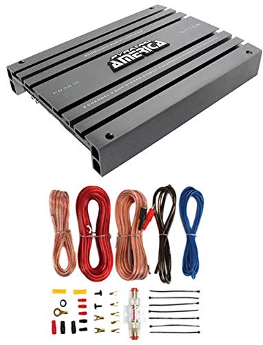 Pyramid PB918 2000W 2-Channel Car Audio Power Amplifier and Soundstorm AKS8 8 Gauge Amplifier Installation Kit