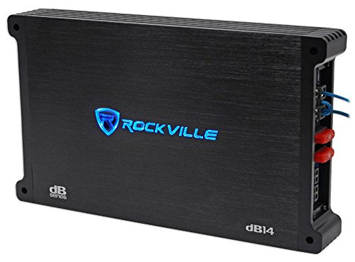 Rockville dB14 Mono Car Audio Amplifier [4000W Peak/1000W RMS; 2 Ohm]