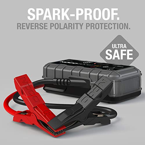 NOCO Boost HD GB70 2000A 12V UltraSafe Lithium Jump Starter Box w/ Jumper Cables (For Up To 8L Gasoline & 6L Diesel Engines)