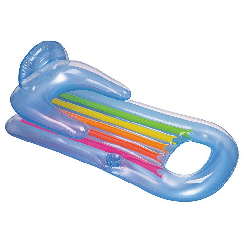 Intex King Kool Inflatable Lounge, 63" x 33.5" (1 Pack, Colors May Vary)