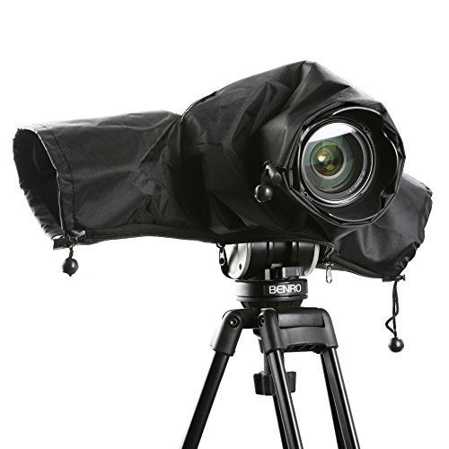 Movo Waterproof Camera Rain Cover with Hand Sleeves (CRC01) for Canon EOS, Nikon, Sony, Olympus, Pentax and Panasonic DSLR Cameras