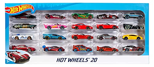 Hot Wheels 20-Car Gift Pack (116 Scale Toy Vehicles) - Great Gift for Kids & Collectors (3-93 Years Old) - Instant Collection for Beginners - Perfect for Party Favors