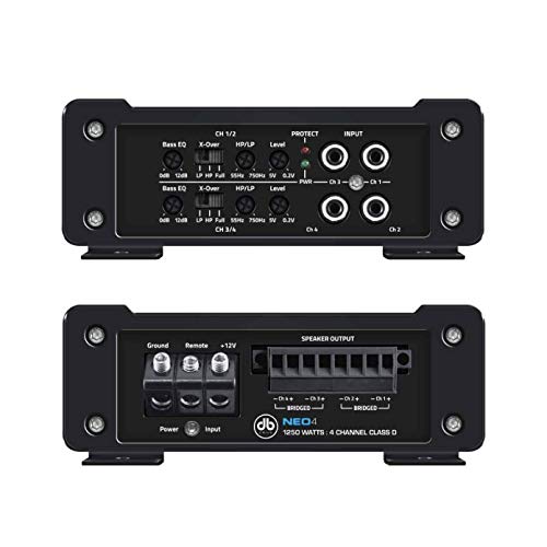 dbDrive NEO4 1250W Class D 4-Channel Amplifier (NEO4)